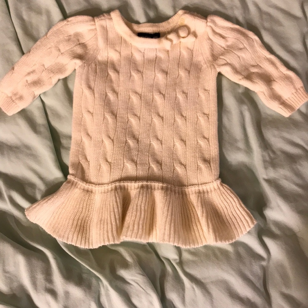 Baby Gap Cream Colored Sweater Dress